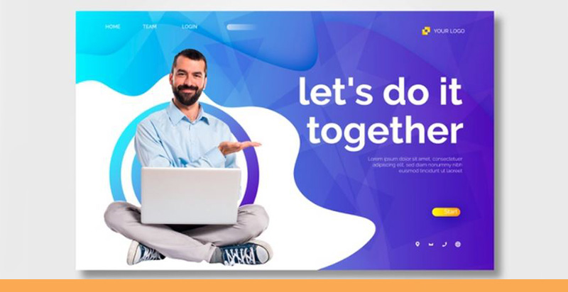 نمونه طراحی لیندینگ پیج