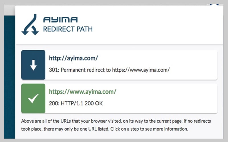 ابزار Ayima برای مدیریت ریدایرکت ها
