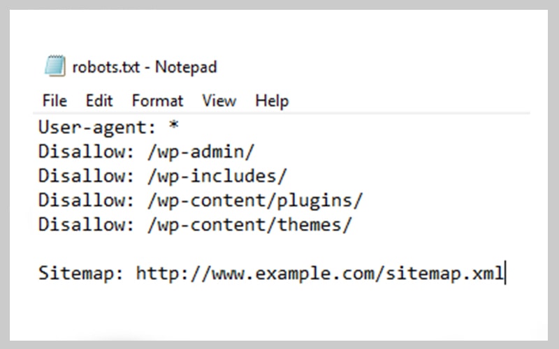 نمونه فایل robots.txt